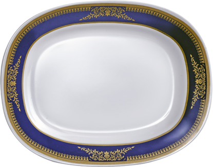 Picture of P415-12  Serving Platter 12" Blue Crown