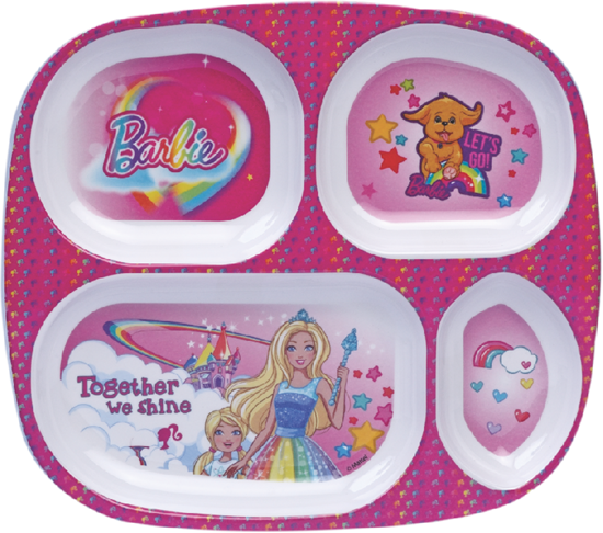 Barbie plate set deals