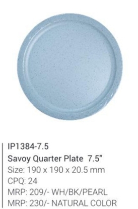 Picture of IP1384  - 7.5" Savoy Quarter Plate