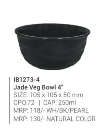 Picture of IB1273 - 4" Jade Round Veg Bowl Matte
