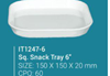 Picture of IT1247-7 Square Snack Tray  7"