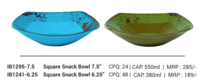 Picture of IB1295-7.5" Square Bowl (MF)