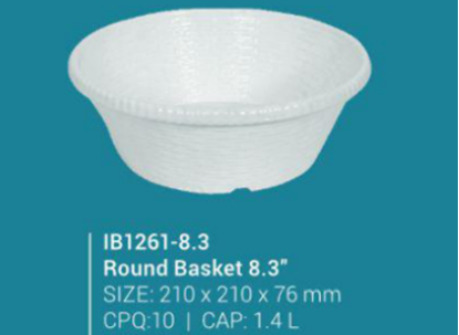 Picture of IB1261-8.3 Round Bread (Roti) Basket 8.3"