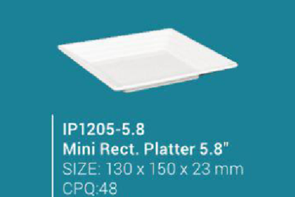 Picture of IP1205-5.8 Mini Rect. Platter 5.8"