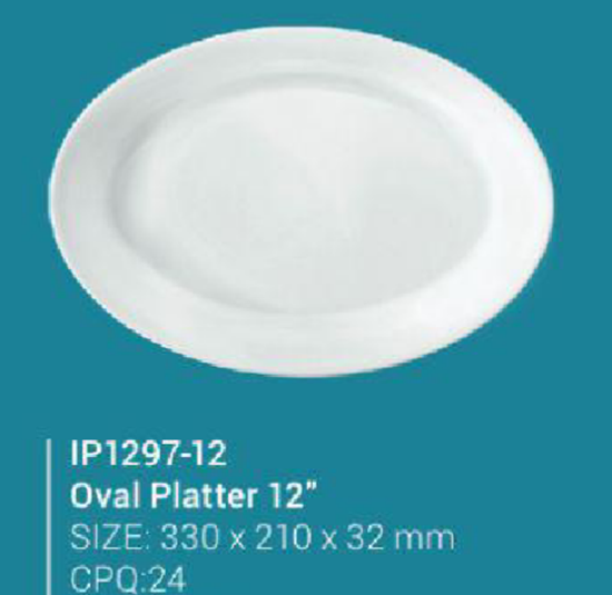 Picture of IP1297-12" Oval Platter (MF)
