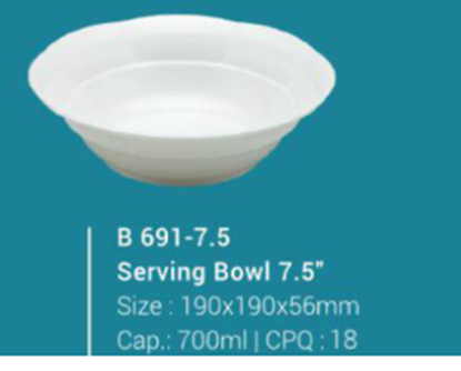 Picture of B691 - 7.5" Bowl (MF)