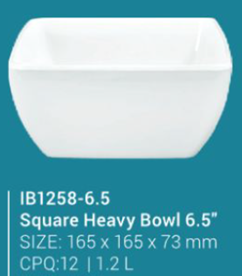 Picture of IB1258-6.5 Square Heavy Bowl 6.5"